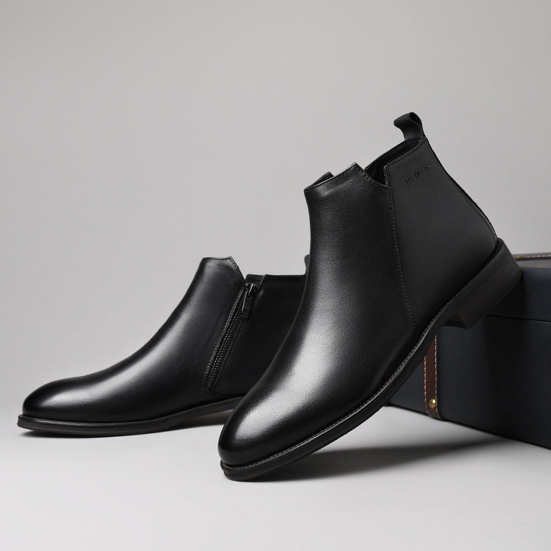 Modische Herren-Stiefel aus Leder