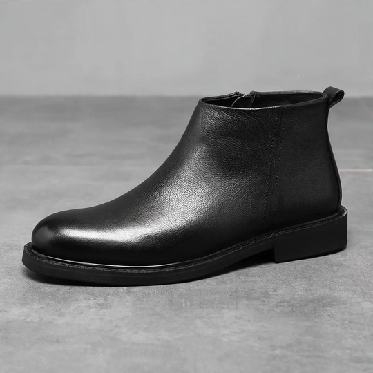 Herren-Chelsea-Stiefel, PU-Leder, rutschfest, gefüttert
