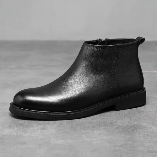 Herren-Chelsea-Stiefel, PU-Leder, rutschfest, gefüttert