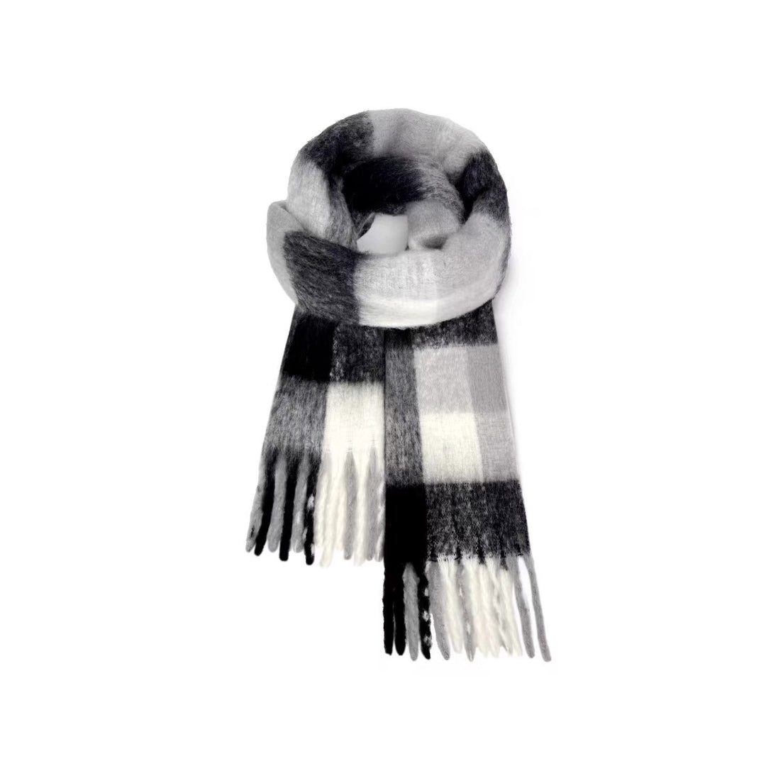 Warmer Schal aus weichem Garn, lang und vielseitig