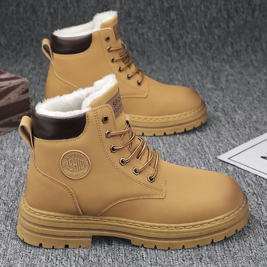 Gefütterte Herren-Worker-Stiefel, wasserdicht
