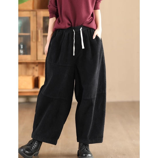 Vintage Kord-Haremshose mit Futter