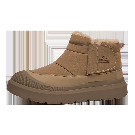Gefütterte Herren-Winterstiefel, wasserabweisend, mittelhoher Schaft