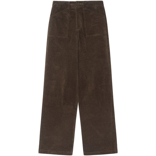 Elastische Damen-Cordhose, gerade geschnitten
