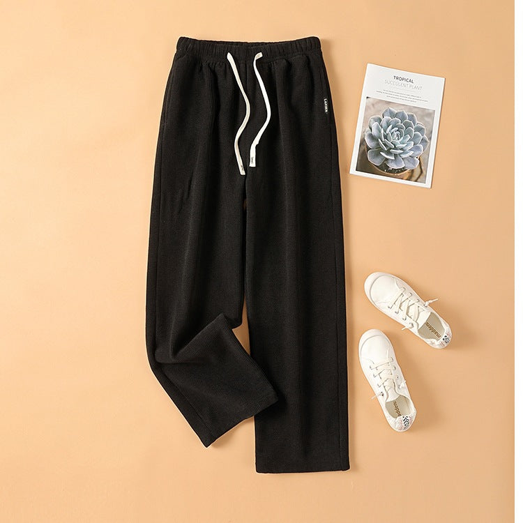 Damen-Cordhose, hohe Taille, gerade Passform