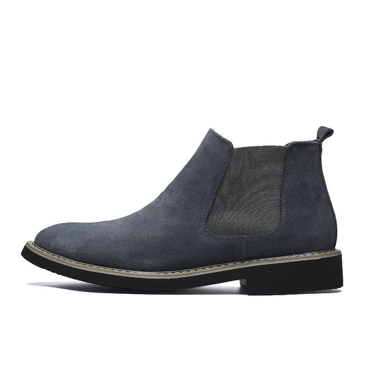 Herren-Chelsea-Stiefel aus Echtleder, gefüttert