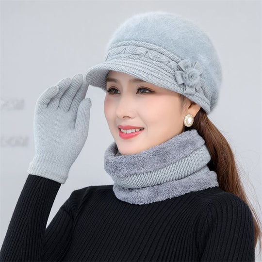 Damen-Strickmütze, warm und modisch