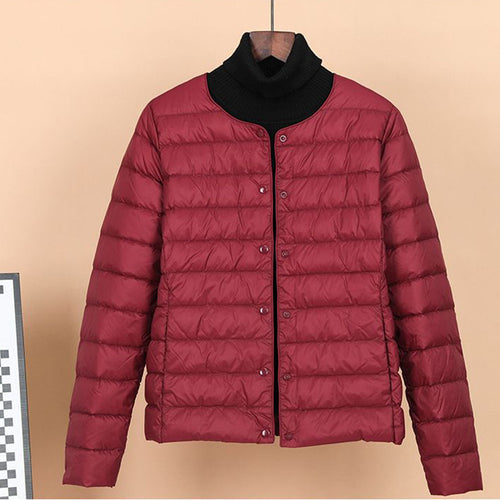 Leichte, kurze Daunenjacke als Unterzieher