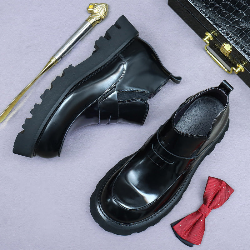 Business-Chelsea-Stiefel aus Glattleder