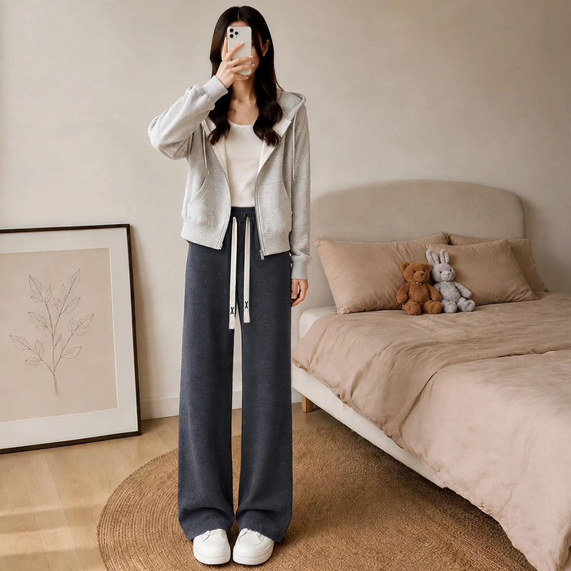 Gefütterte Damen-Cordhose mit Lammfleece-Optik