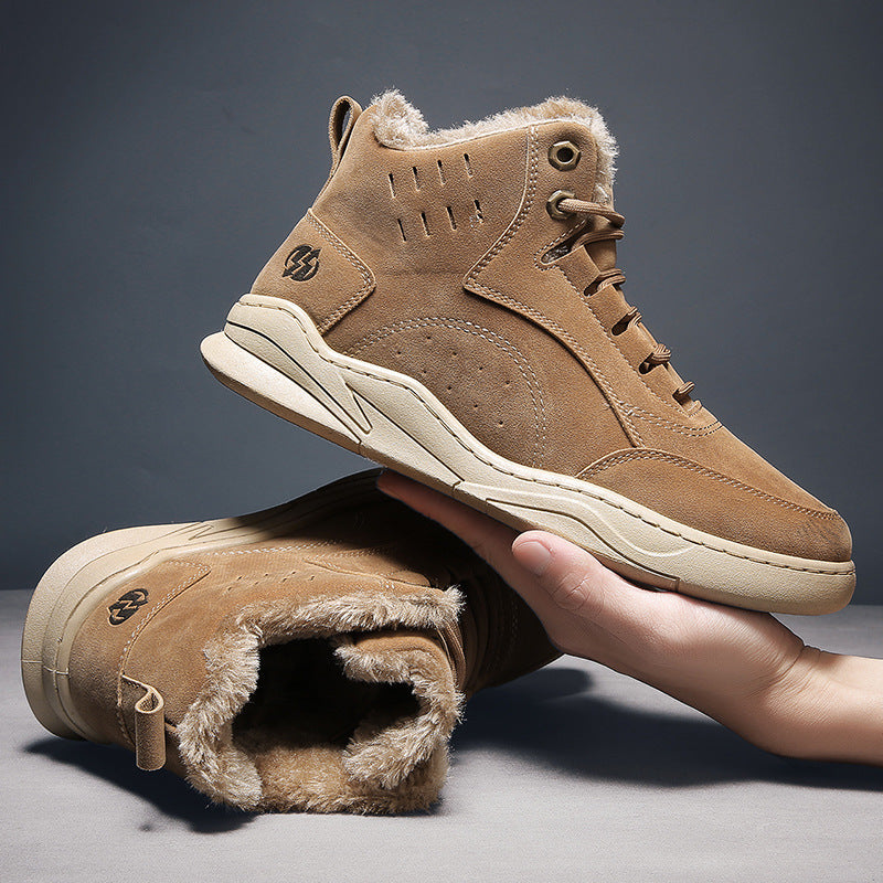 Gefütterte Herren-High-Top-Freizeitschuhe
