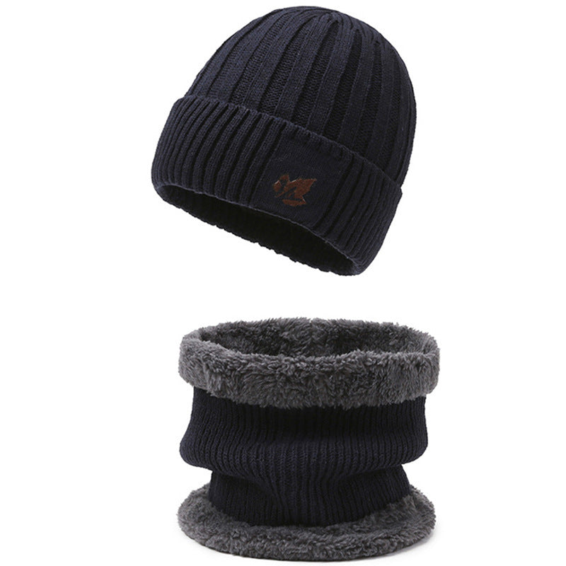 Strickmütze und Nackenschutz Set, gefüttert, für Herren