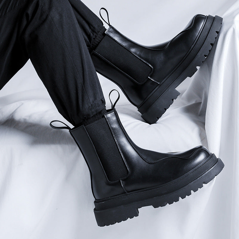Modische Herren Chelsea-Stiefel im britischen Stil