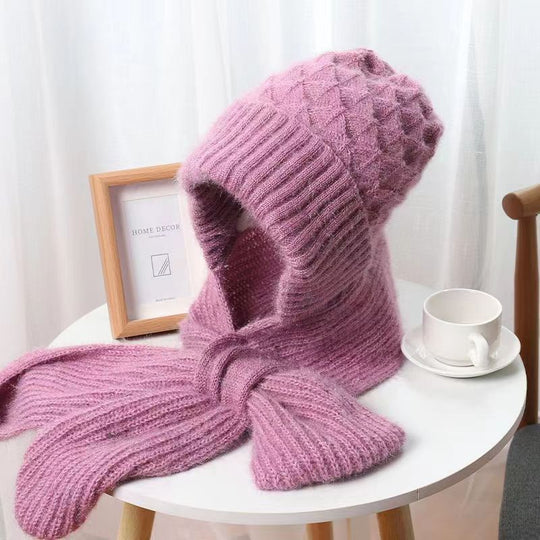 Strickmütze und Schal Set