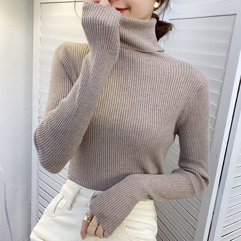 Damen-Rollkragenpullover, körpernah, große Größen