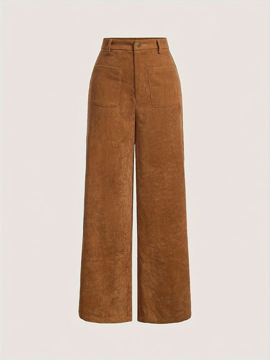 Kord-Hose mit geradem Schnitt
