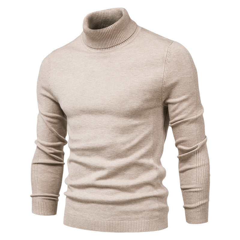 Herren-Rollkragenpullover, schlicht und modern