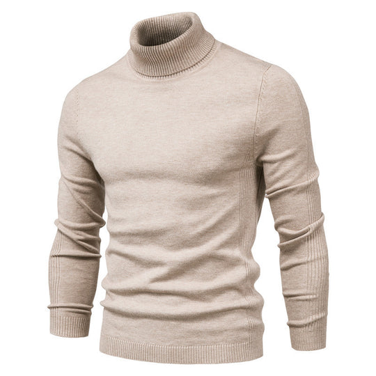 Herren-Rollkragenpullover, schlicht und modern