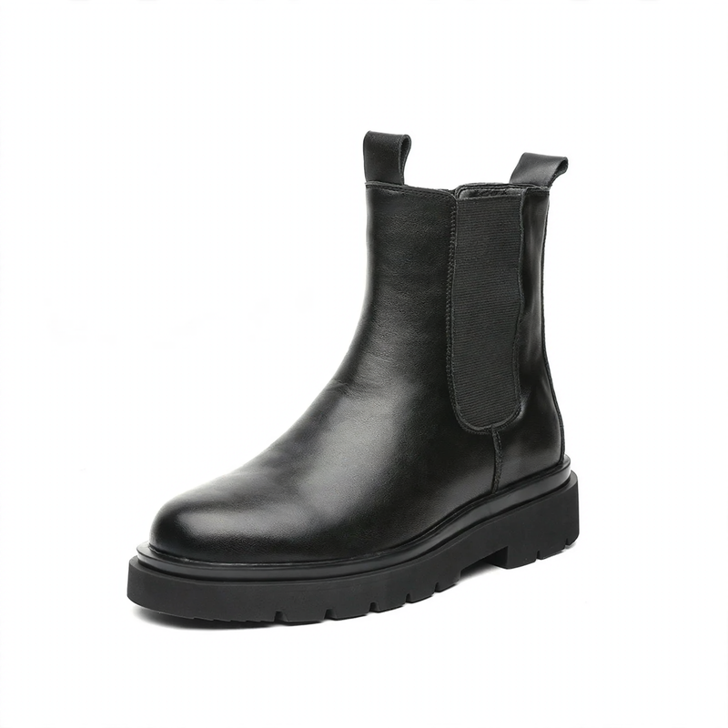 Herren-Chelsea-Stiefel, gefüttert, britischer Stil