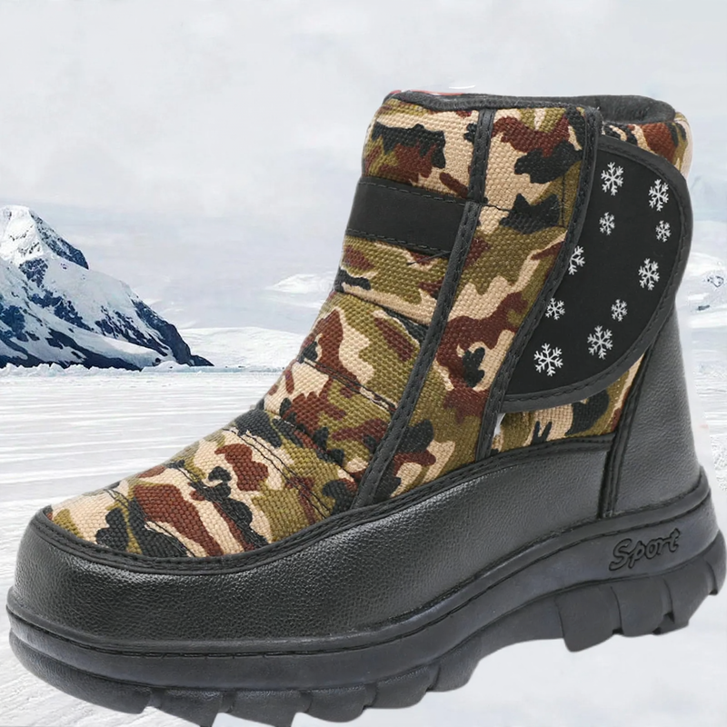 Gefütterte Winter-Schneestiefel, wasserabweisend und rutschfest