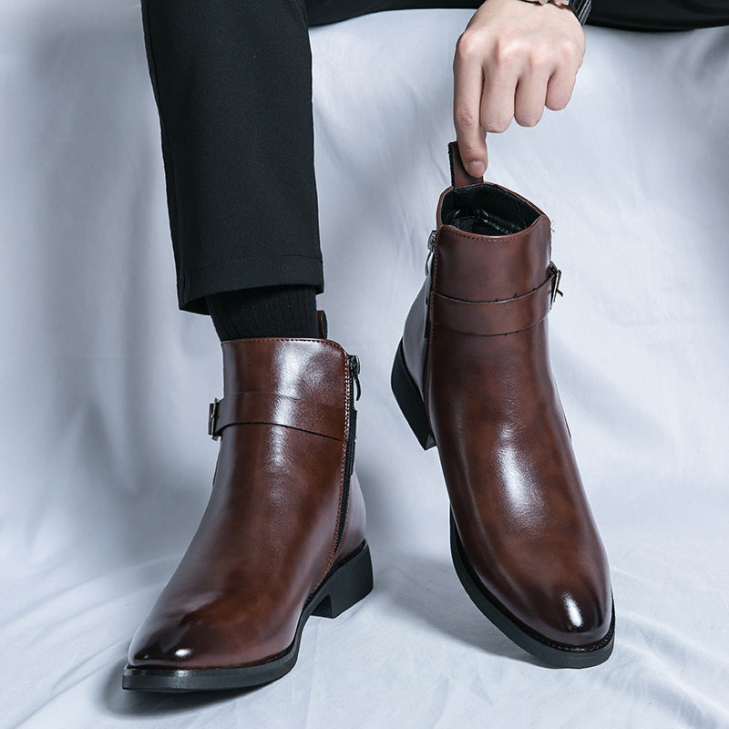 Herren-Stiefeletten mit Reißverschluss