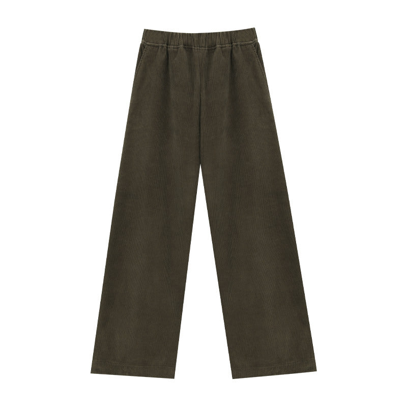 Gefütterte Damen-Cordhose mit geradem Bein