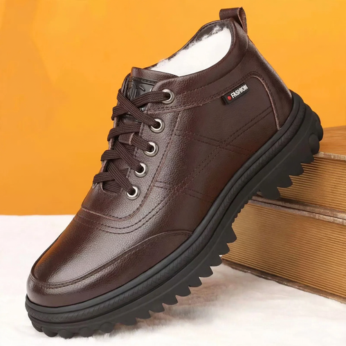 Gefütterte Herren-Winterstiefel, warm und strapazierfähig