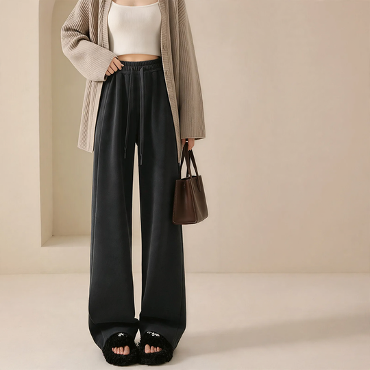 Damen-Cordhose, gerade Passform, gefüttert
