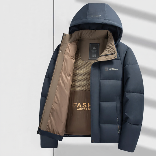 Herren-Steppjacke, wendbar, gefüttert