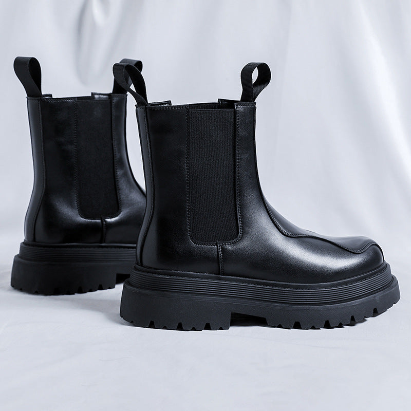 Modische Herren Chelsea-Stiefel im britischen Stil