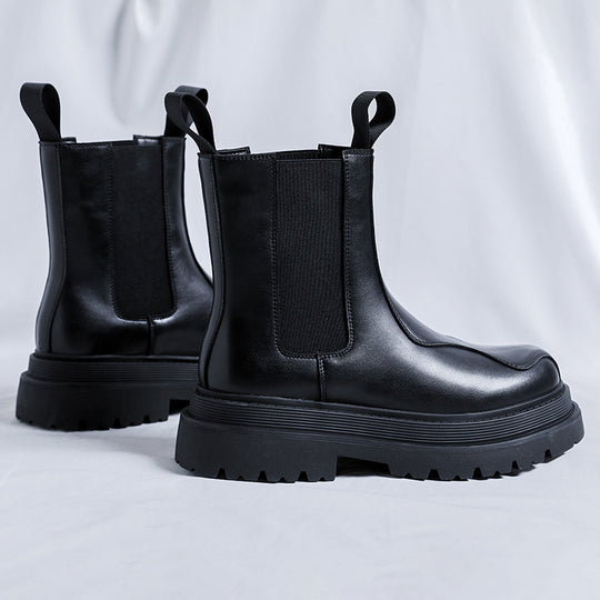 Modische Herren Chelsea-Stiefel im britischen Stil