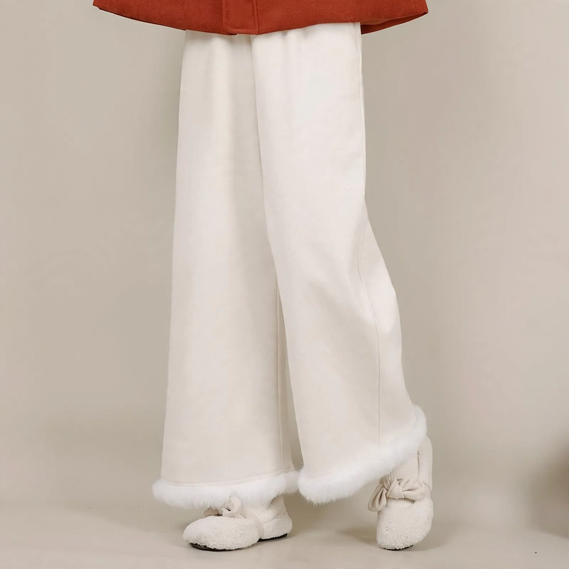 Damen-Cordhose im japanischen Stil, knöchellang