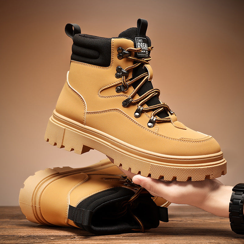 Robuste Herren-Winterstiefel mit Warmfutter