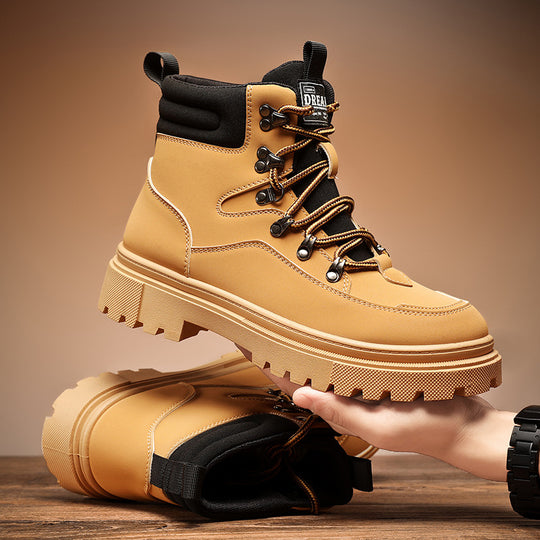 Robuste Herren-Winterstiefel mit Warmfutter