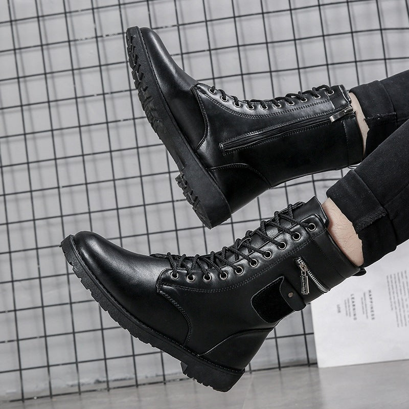 Modische Herren-Stiefel, gefüttert
