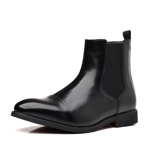 Elegante Herren-Chelsea-Stiefel, spitz zulaufend
