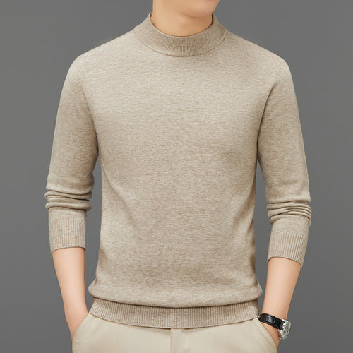 Herren-Strickpullover mit Stehkragen