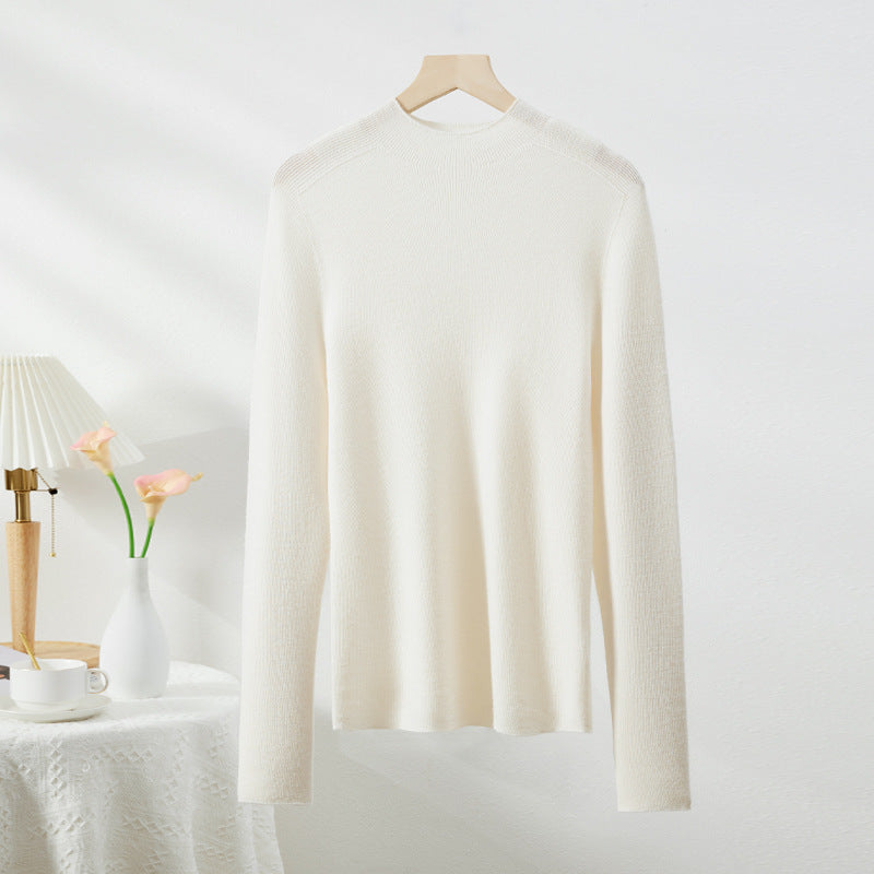 Damen-Rollkragenpullover aus Merinowolle