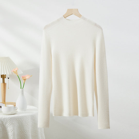 Damen-Rollkragenpullover aus Merinowolle