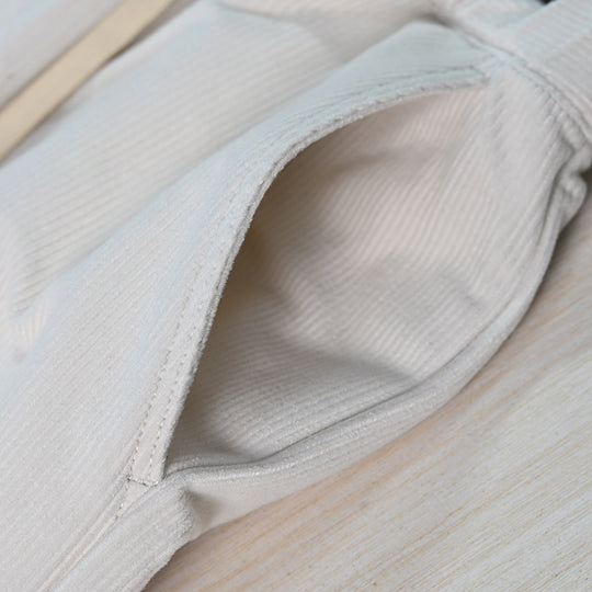 Kord-Freizeithose für Damen, elastischer Bund