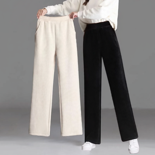 Gefütterte Kord-Hosen für Damen