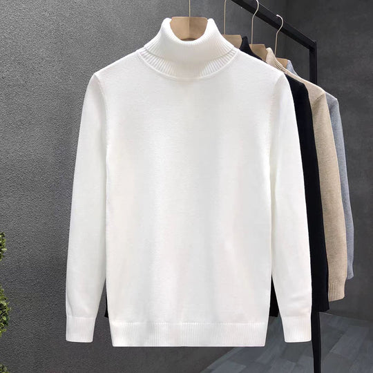 Herren-Strickpullover mit Rollkragen, warm
