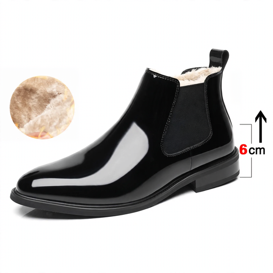 Herren Chelsea-Stiefel aus Leder mit optionaler Erhöhung