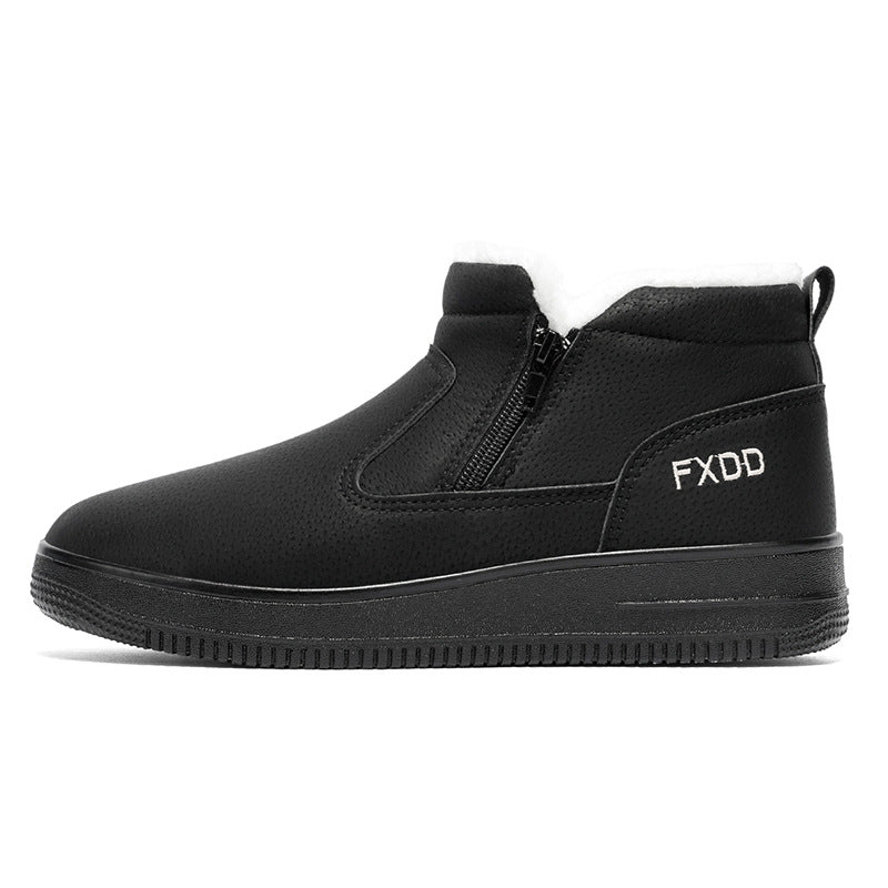 Gefütterte Herren-Winterstiefel, wasserabweisend, Schlupfmodell