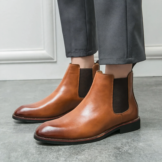 Modische Herren-Chelsea-Stiefel, spitz zulaufend