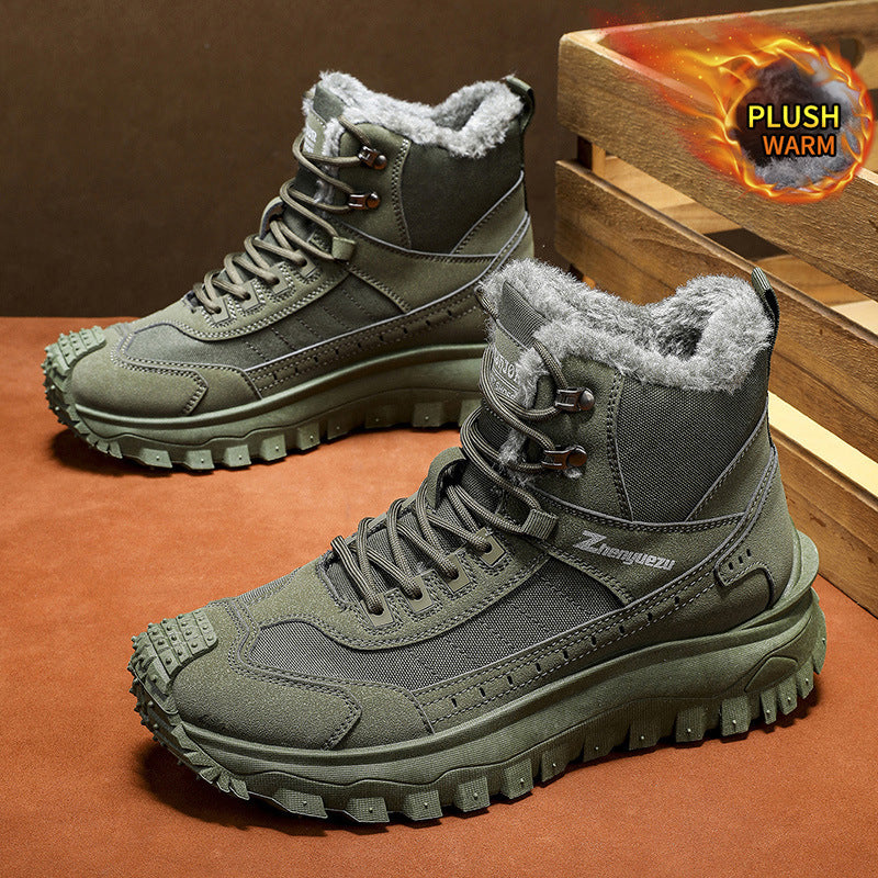 Gefütterte Herren-Outdoor-Stiefel für den Winter