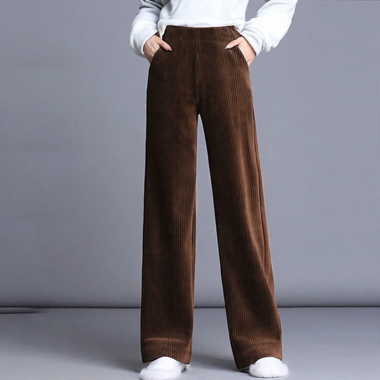 Gefütterte Kord-Hosen für Damen