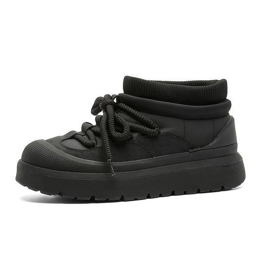 Gefütterte Herren-Kurzstiefel aus Leder