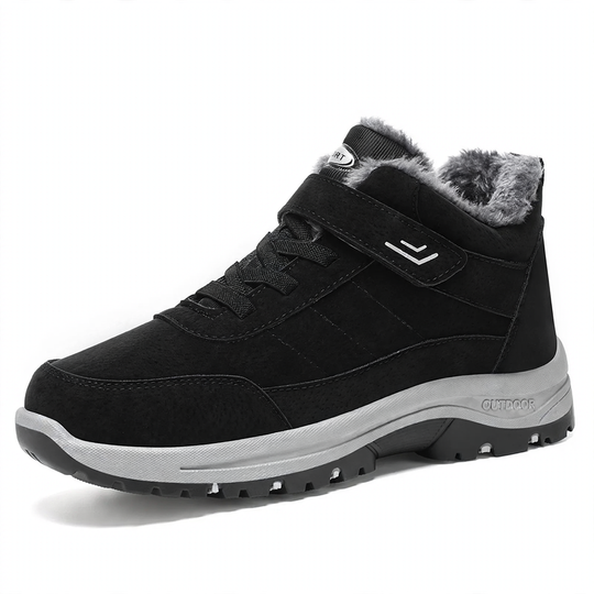 Gefütterte Unisex-Winterstiefel mit Klettverschluss