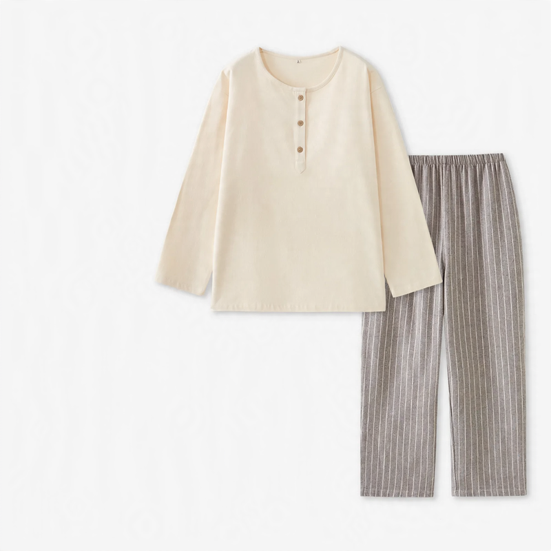 Winter-Pyjama-Set aus angerauter Baumwolle für Paare